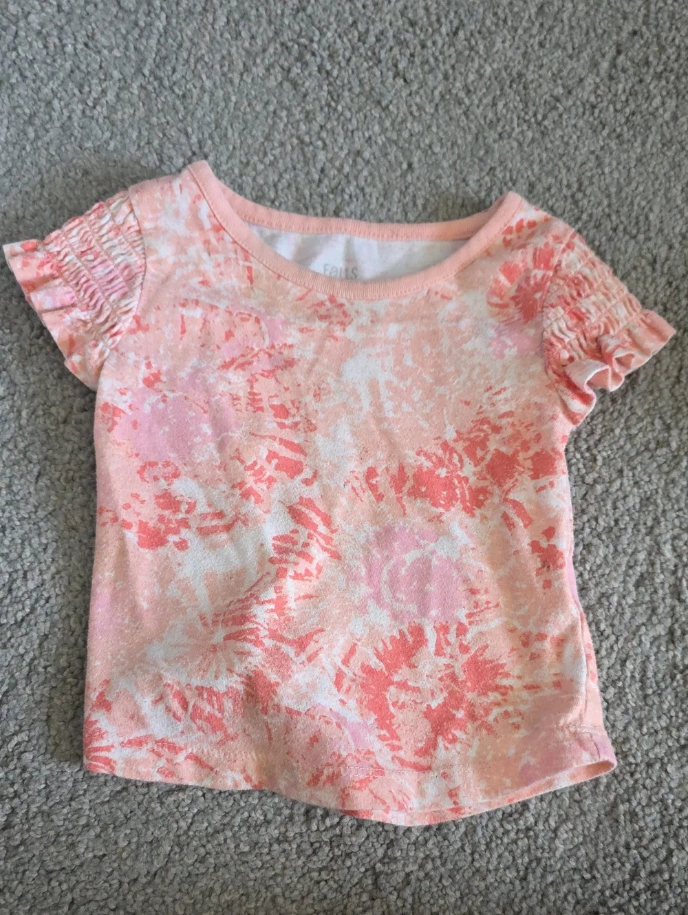 Falls Creek Pink Coral Floral Short Sleeve Tee